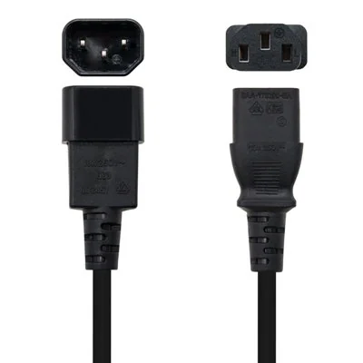 Nanocable Cable de Alimentación CPU C13 Hembra/C14 Macho 3m Nanocable Cable de Alimentación CPU C13 Hembra/C14 Macho 3m