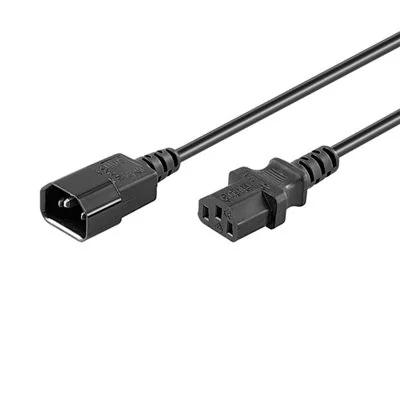Ewent Cable de Alimentación Alargador C14 a C13 Macho/Hembra Ewent Cable de Alimentación Alargador C14 a C13 Macho/Hembra