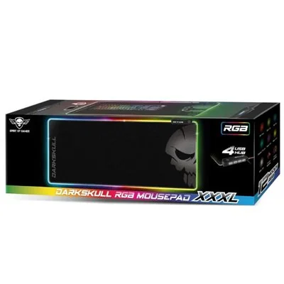 Spirit of gamer alfombrilla darkskull rgb+hub xxxl Spirit of gamer alfombrilla darkskull rgb+hub xxxl