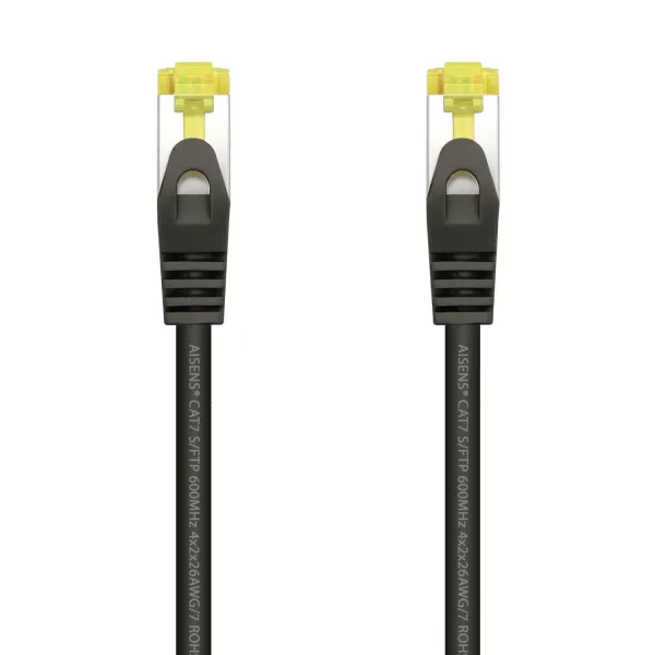 Aisens Cable de Red S/FTP RJ45 Cat.7 25cm Negro
