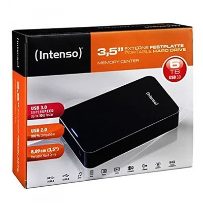 Intenso Memory Center 6TB 3.5" USB 3.0 Negro Intenso Memory Center 6TB 3.5" USB 3.0 Negro