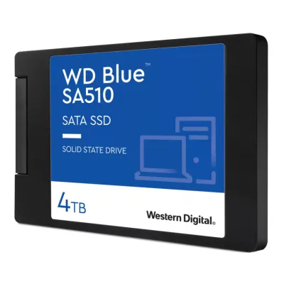 Western Digital WD Blue SA510 4TB SSD 2.5" SATA 6GB/s 555MB/s Western Digital WD Blue SA510 4TB SSD 2.5" SATA 6GB/s 555MB/s