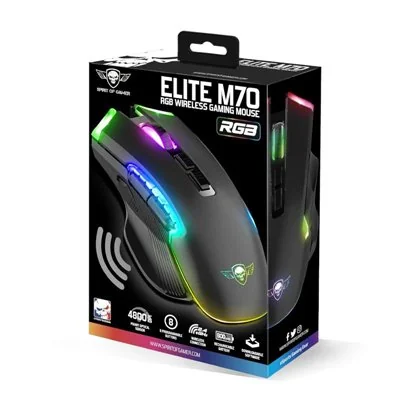 Spirit of Gamer Elite M70 Ratón Gaming Inalámbrico RGB 4800 DPI Spirit of Gamer Elite M70 Ratón Gaming Inalámbrico RGB 4800 DPI