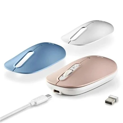 Ratón Inalámbrico por Bluetooth NGS Shell-RB/ Batería
