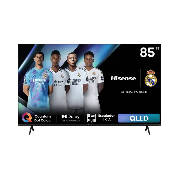 Hisense Serie E7NQ QLED TV 4K 85E7NQ 85" UHD Quantum Dot Colour,WiFi,BT,VIDAA,Smart TV, Alexa,DTS Virtual X, Control por voz