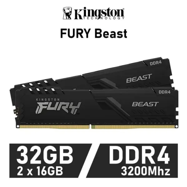 Kingston FURY Beast DDR4 3200 MHz 32 GB 2x16GB CL16