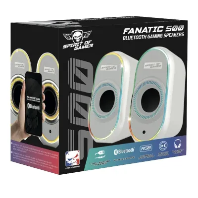 Spirit of gamer altavoz 2.0 fanatic 500 rgb white Spirit of gamer altavoz 2.0 fanatic 500 rgb white