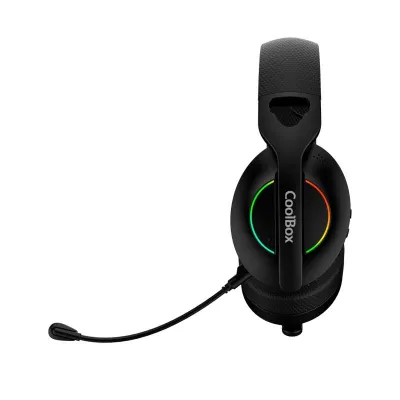 Auricular Bluetooth Con Microfono Wb01 Rgb Negro Coolbox