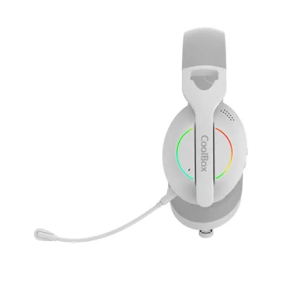 Auricular Bluetooth Con Microfono Wb01 Rgb Blanco Coolbox