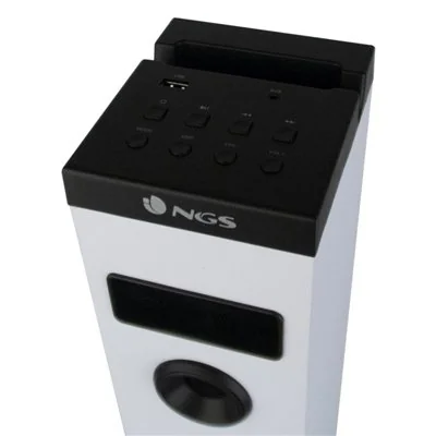 NGS Sky Charm Torre de Sonido Bluetooth 50W Blanco
