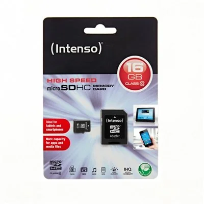 Intenso Tarjeta MicroSD SDHC 16GB Clase 10 Intenso Tarjeta MicroSD SDHC 16GB Clase 10