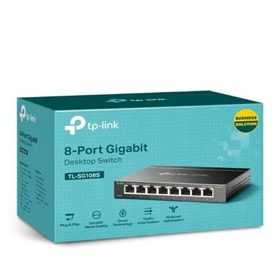 TP-Link TL-SG108S Switch No Administrado 8 Puertos Gigabit TP-Link TL-SG108S Switch No Administrado 8 Puertos Gigabit