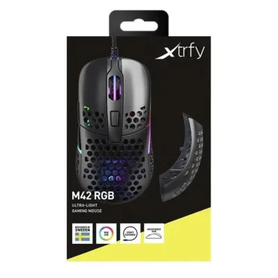 Xtrfy M42 RGB Ratón Gaming 16000 DPI Negro