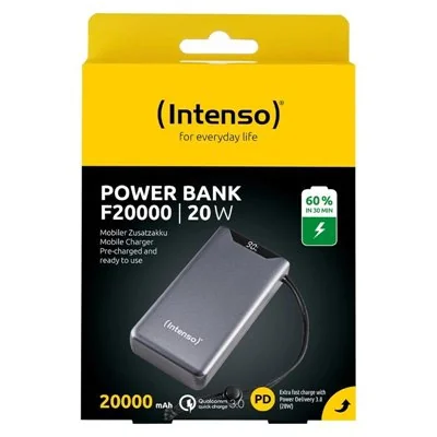 Intenso F20000 Powerbank Batería Portátil USB-C/USB 20000mAh Intenso F20000 Powerbank Batería Portátil USB-C/USB 20000mAh