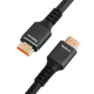 Netlock cable hdmi v2.1 m-m 8k@60hz 48gbps, 10m Netlock cable hdmi v2.1 m-m 8k@60hz 48gbps, 10m