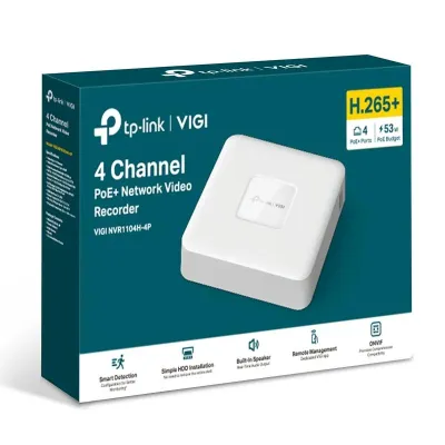 TP-Link VIGI NVR1104H-4P Blanco