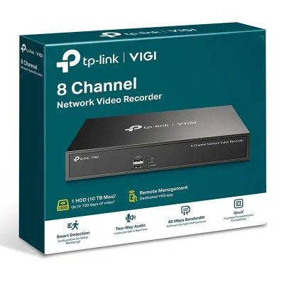 TP-Link VIGI NVR1008H Grabadore de vídeo en red (NVR) 1U Negro