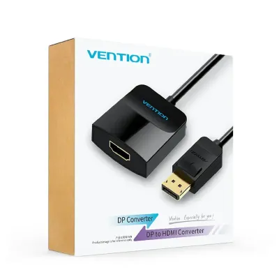 Conversor Vention HBGBB/ Displayport Macho - HDMI Hembra/ 15cm/ Conversor Vention HBGBB/ Displayport Macho - HDMI Hembra/ 15cm/