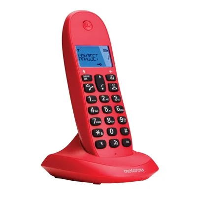 Motorola c1001 lb+ telefono dect cereza