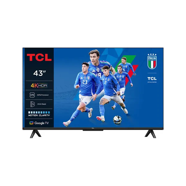 TCL P6K 43P6K Televisor 109,2 cm (43") 4K Ultra HD Smart TV Wifi Metálico