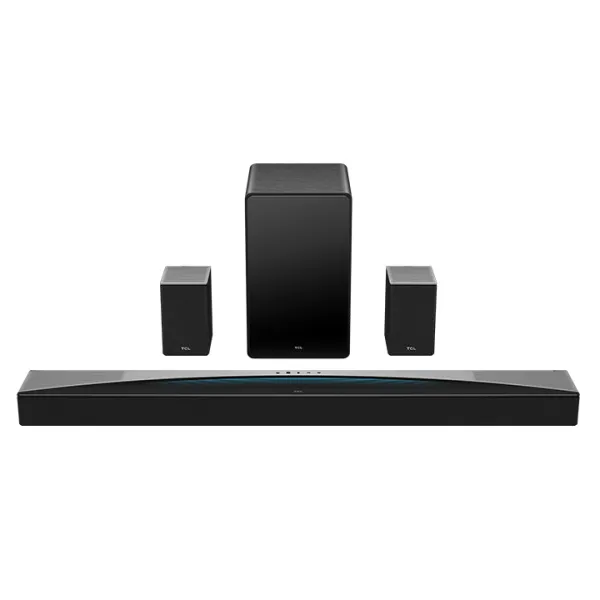 TCL Barra de Sonido Serie Q85H Titanio 510W 7.1.4 con Tecnología Ray•Danz y Altavoces Traseros Inalámbricos