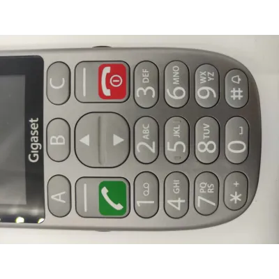 Gigaset GL390 Plata Móvil para personas mayores Botón SOS,Gran