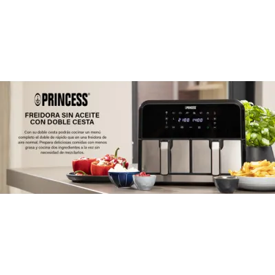 Princess 01.182074.01.001 Double Basket Aerofryer