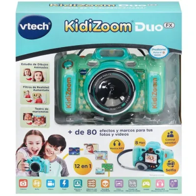 Cámara Digital Infantil VTech/ 8MP/ Zoom Óptico 4x/ Aguamarina Cámara Digital Infantil VTech/ 8MP/ Zoom Óptico 4x/ Aguamarina