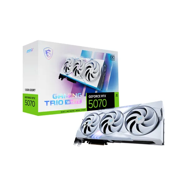 MSI Gaming TRIO White GeForce RTX 5070 12GB OC GDDR7