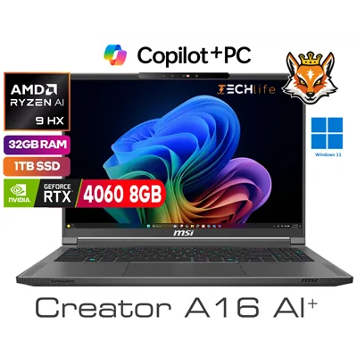MSI Creator A16 AI+Copilot+ PC A3HV-243ES AMD Ryzen AI 9-365 MSI Creator A16 AI+Copilot+ PC A3HV-243ES AMD Ryzen AI 9-365