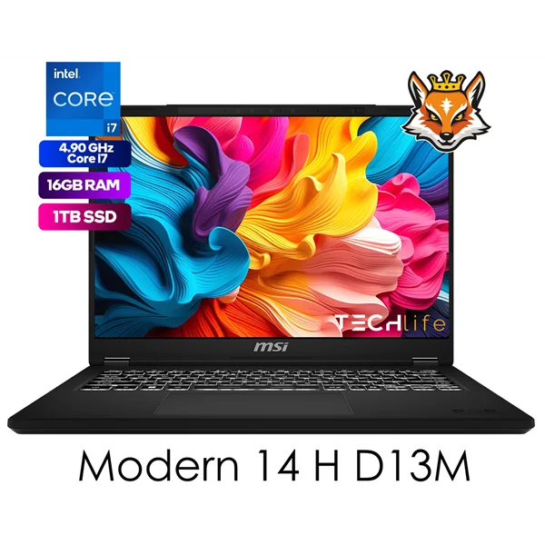 MSI Modern 14 H D13MG-248XES Intel Core i7-13620H 16GB 1TB 14" FreeDOS