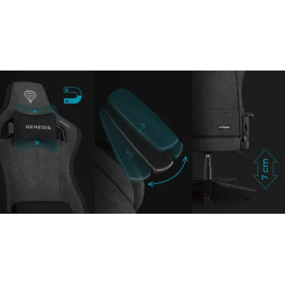 Genesis Nitro 660 Silla Gaming 2D ergonómica cojines Genesis Nitro 660 Silla Gaming 2D ergonómica cojines