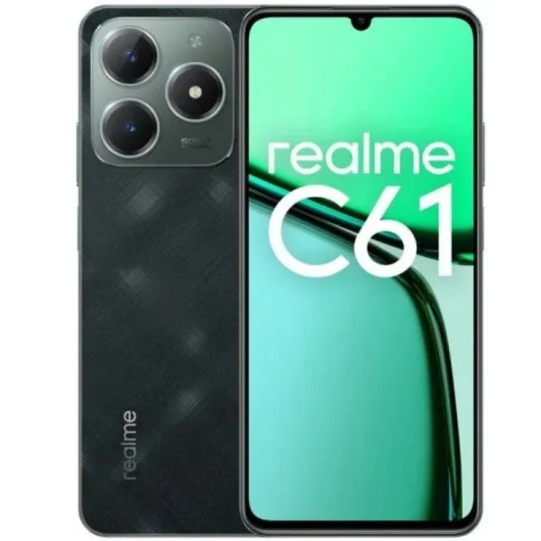 realme C61 17,1 cm (6.75") SIM doble Android 14 4G USB Tipo C 6 GB 128 GB 5000 mAh Verde oscuro