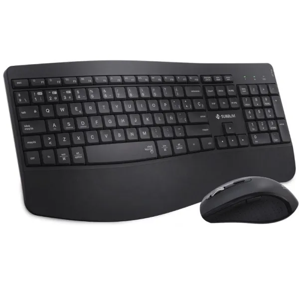 SUBBLIM Teclado con ratón COMBO DUAL OFFICE PROWAVE BLACK
