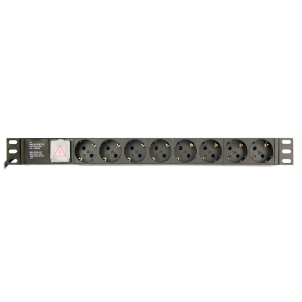 Gembird EG-PDU-014-C14 unidad de distribución de energía (PDU) 8 salidas AC 1U Negro