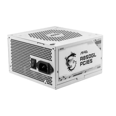 FUENTE ALIMENTACION MSI MAG A850GL PCIE5 BLANCO FUENTE ALIMENTACION MSI MAG A850GL PCIE5 BLANCO