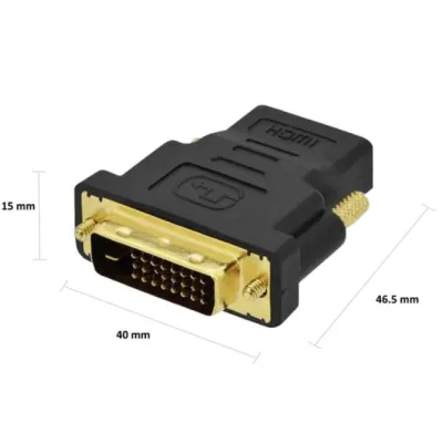 ADAPTADOR HDMI EWENT DVI-D 24+1 MACHO A HDMI HEMBRA NEGRO ADAPTADOR HDMI EWENT DVI-D 24+1 MACHO A HDMI HEMBRA NEGRO