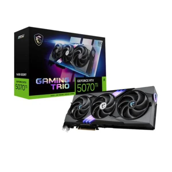 MSI Gaming TRIO Black GeForce RTX 5070 Ti 16GB OC GDDR7