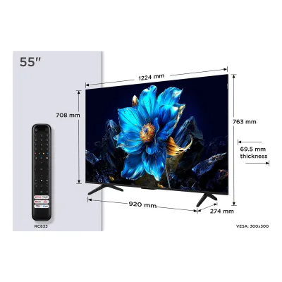 Televisor TCL QLED 55P7K 55'/ Ultra HD 4K/ Smart TV/ WiFi Televisor TCL QLED 55P7K 55'/ Ultra HD 4K/ Smart TV/ WiFi