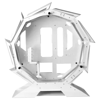 Caja Microatx Gaming Mars Gaming Mcorb White Diseño Esferico