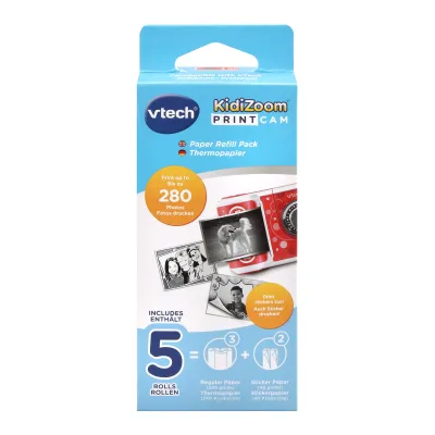 VTech KidiZoom Print Cam Pack 5 Rollos Papel Térmico 3 Rollos VTech KidiZoom Print Cam Pack 5 Rollos Papel Térmico 3 Rollos