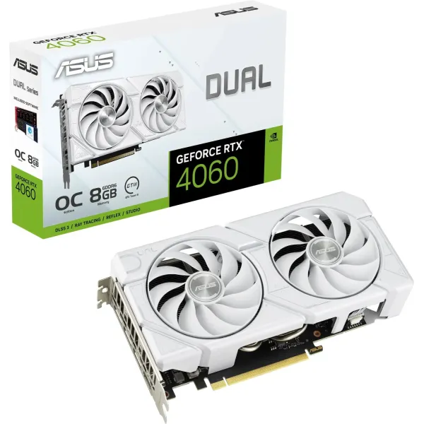 Asus Dual GeForce RTX 4060 EVO OC White 8GB GDDR6