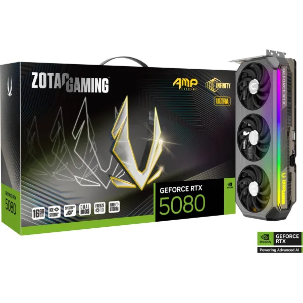 Zotac GAMING GeForce RTX 5080 AMP Extreme INFINITY ULTRA RGB 16GB GDDR7