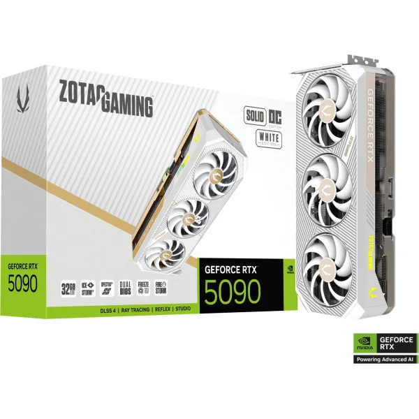 Zotac GAMING GeForce RTX 5090 Solid OC White Edition 32GB GDDR7