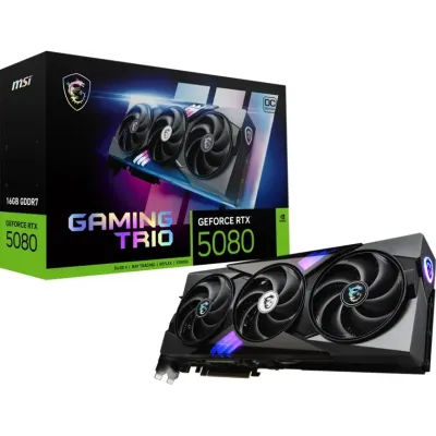 MSI Gaming TRIO Black GeForce RTX 5080 16GB OC GDDR7