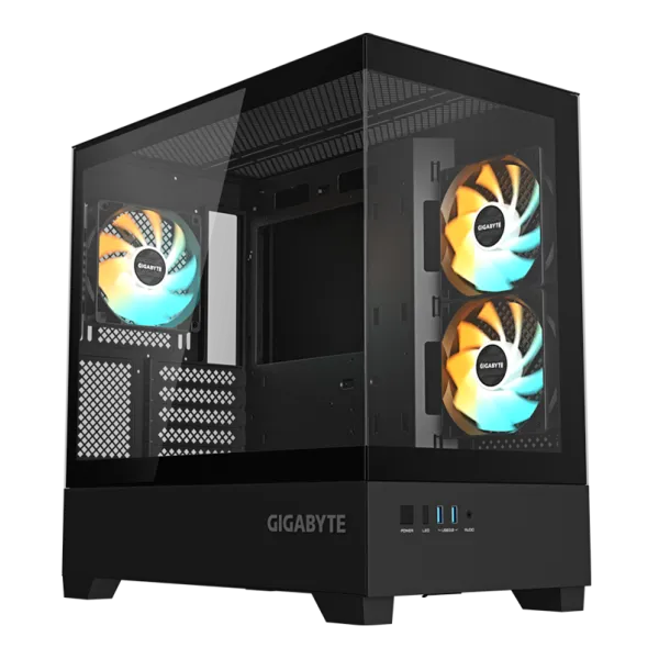 Gigabyte Aorus C201w Panoramic Black RGB Caja mini-ITX/m-ATX Cristal templado