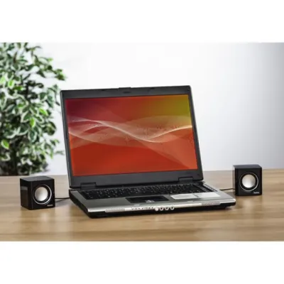 Hama Altavoces Sonic Mobil 185 3W 2.0, control de volumen, USB