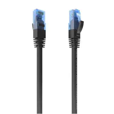 AISENS Cable De Red Latiguillo RJ45 Cat.6 UTP AWG26 CCA, Negro