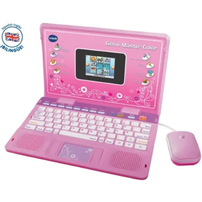 VTech Portatil Infantil Genio Máster Color Bilingüe Rosa VTech Portatil Infantil Genio Máster Color Bilingüe Rosa