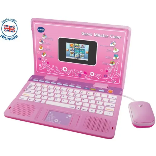 VTech Portatil Infantil Genio Máster Color Bilingüe Rosa